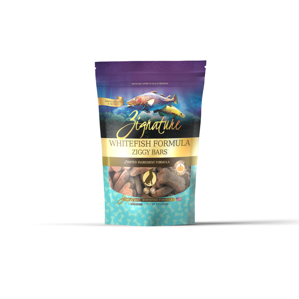 Zignature Ziggy Bars Whitefish Dog Treats