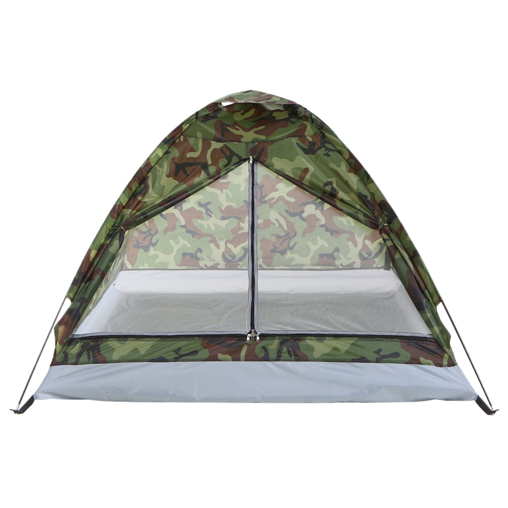 walmeck Camping Tent for 2 Person Single Layer Outdoor Portable Camouflage