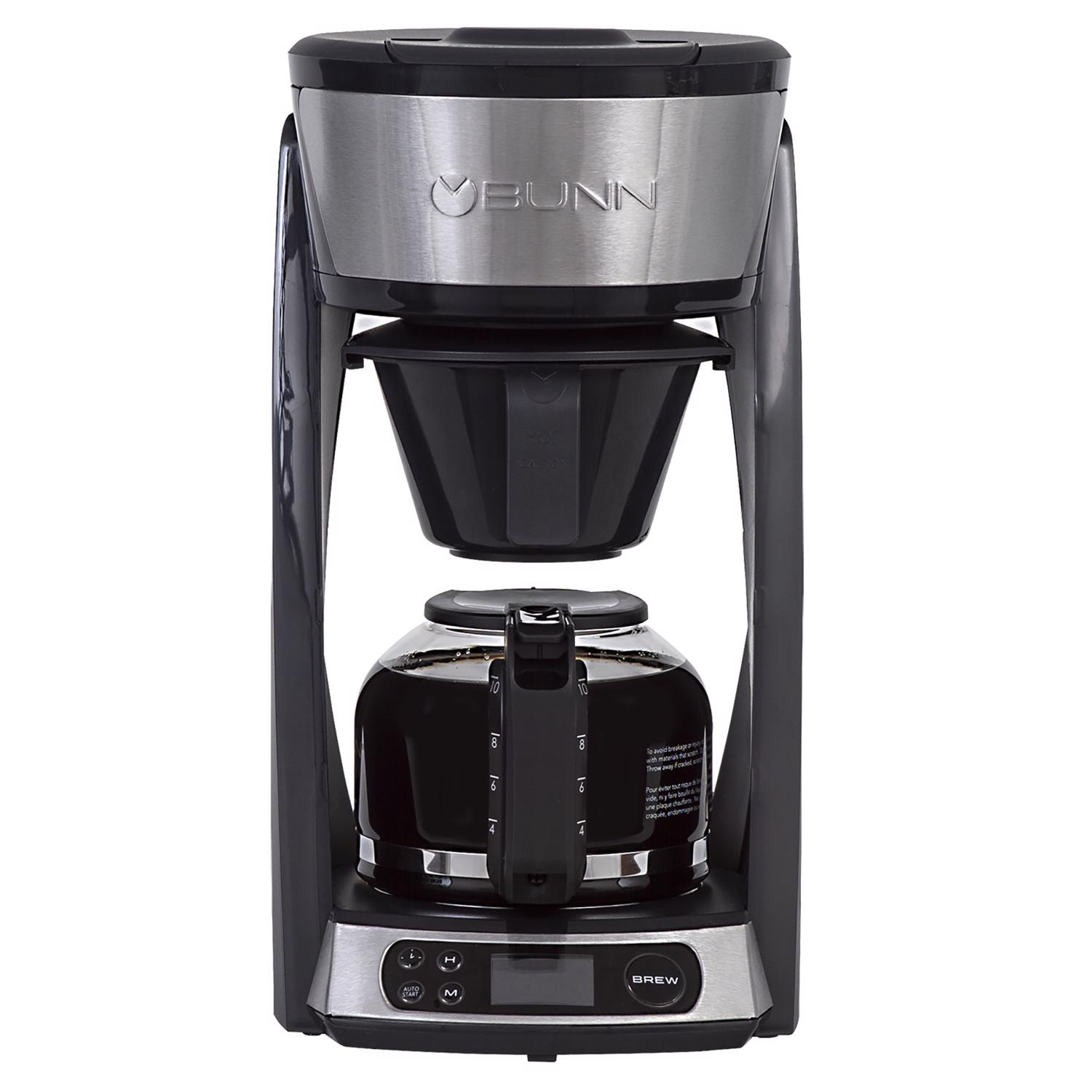 BUNN Heat N Brew 10 cups Black/Silver Coffee Maker