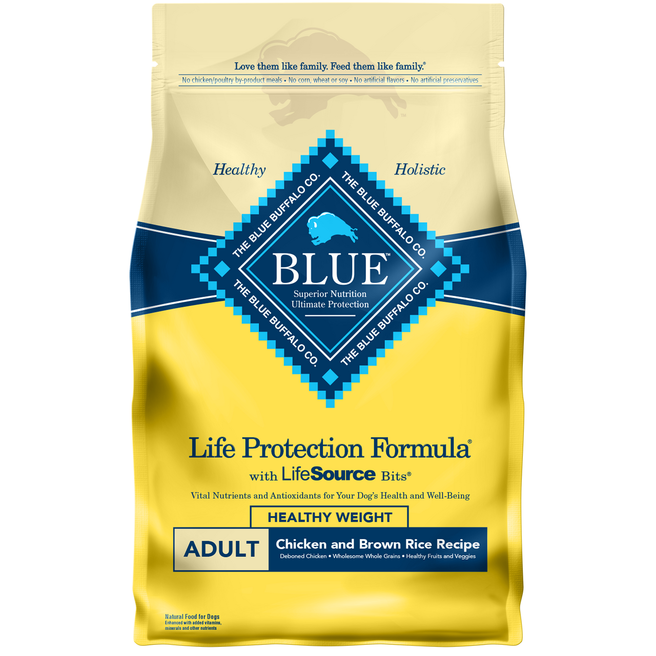 Blue Buffalo Life Protection Formula Healthy Weight Adult Chicken and Brown Rice Recipe Dry Dog Food