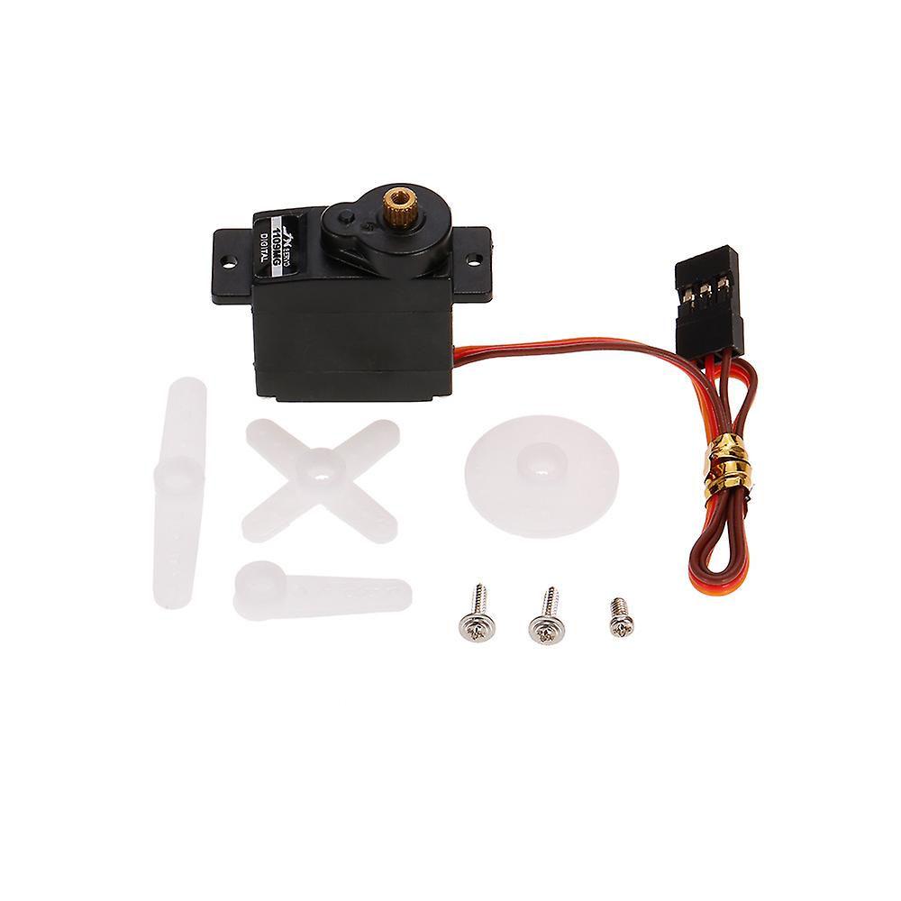 Jx Pdi-1109mg 4.8v-6v High-voltage 0.10sec/60 2.5kg Digital Metal Gear Mini Servo Aluminums Case For 1:18 Rc Car No.189939