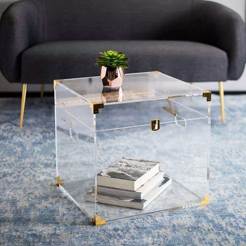 Safavieh Isidra Acrylic Trunk End Table