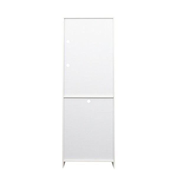 23.62 Inch Width Particle Board Side Board Side Cabinet with LED Light - N/A