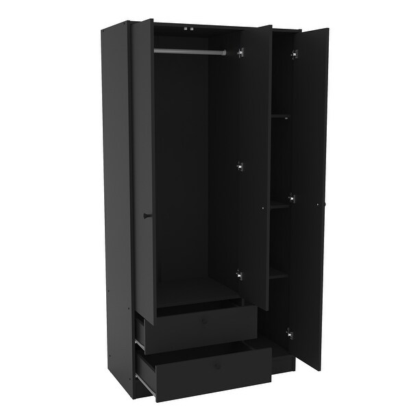 Polifurniture 3 Door / 2 Drawer Denmark Wardrobe - - 31994645