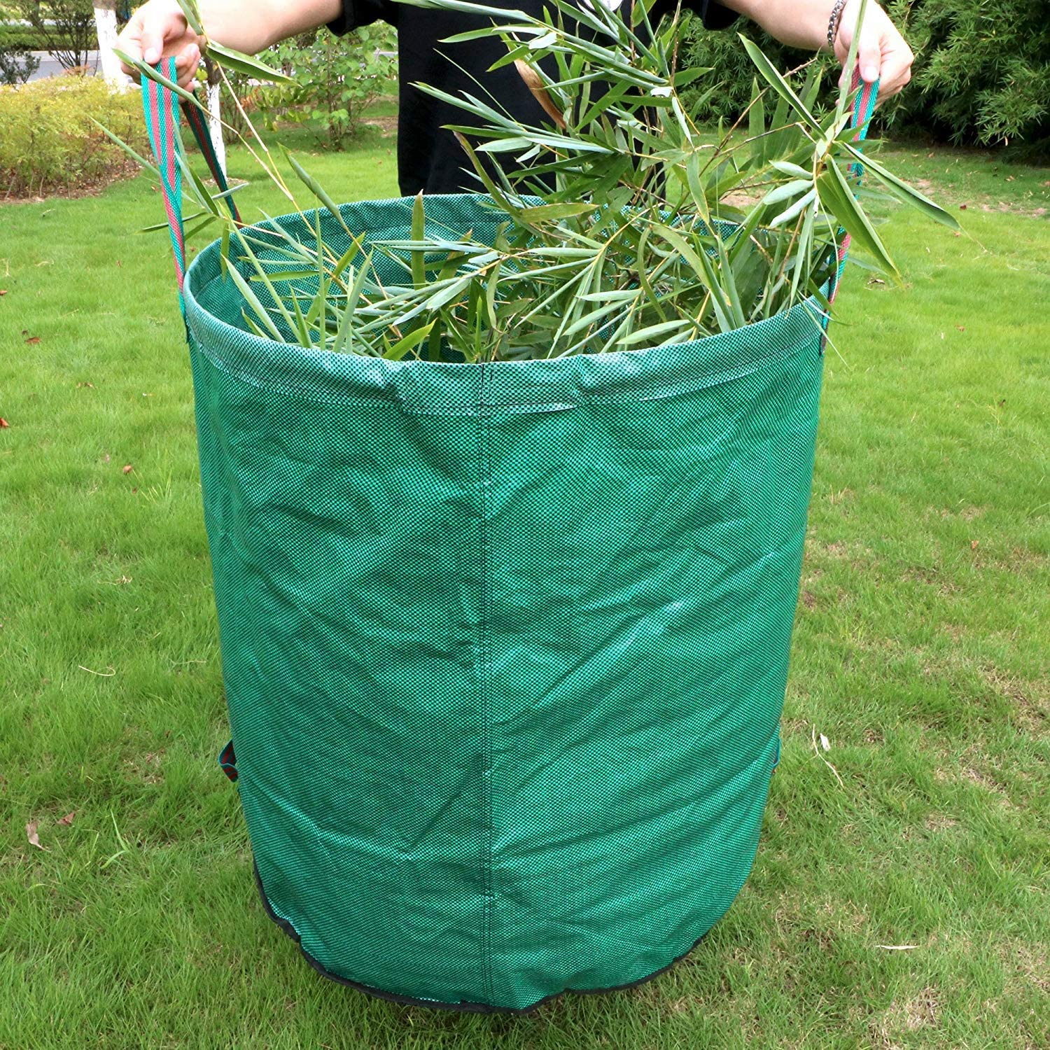 Gartol 3-Pack 72 Gallons Garden Waste Bags,Yard Waste Bags for Collecting Leaves Grass Clippings