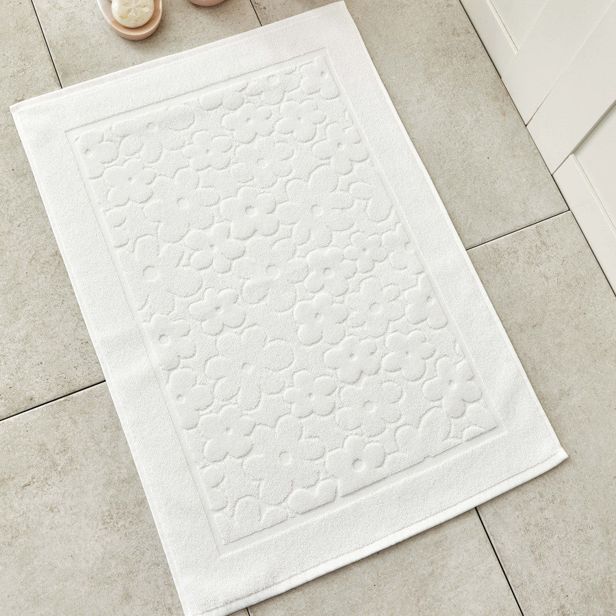 Karaca Home Daisy White Foot Towel 50X70 Cm 200.19.01.0182