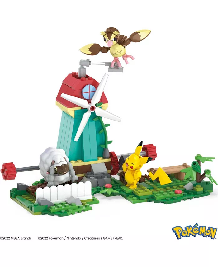 Mega Construx Pokemon Countryside Windmill with Action Figures Piece Building Set