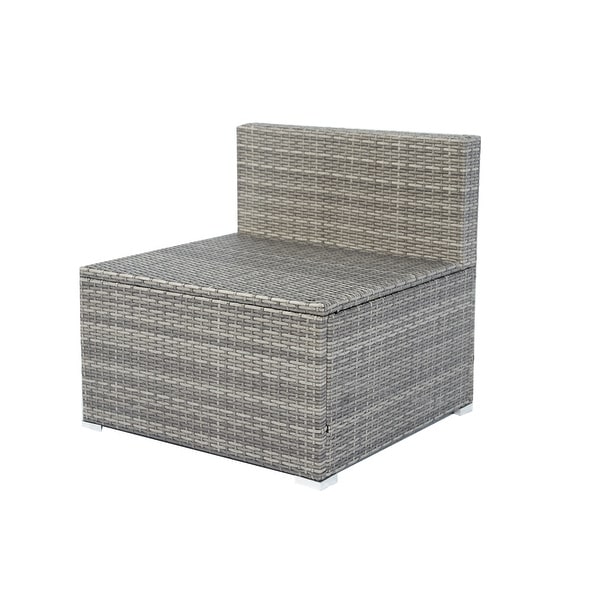 Grey AllWeather Sectional Sofa Outdoor Furniture Set