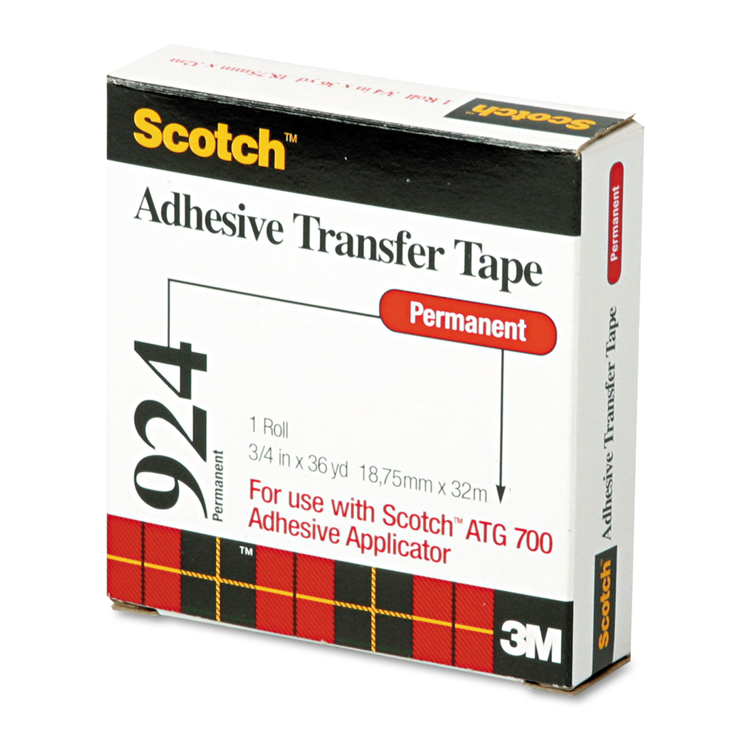 ATG Adhesive Transfer Tape Roll by Scotchandreg; MMM92434