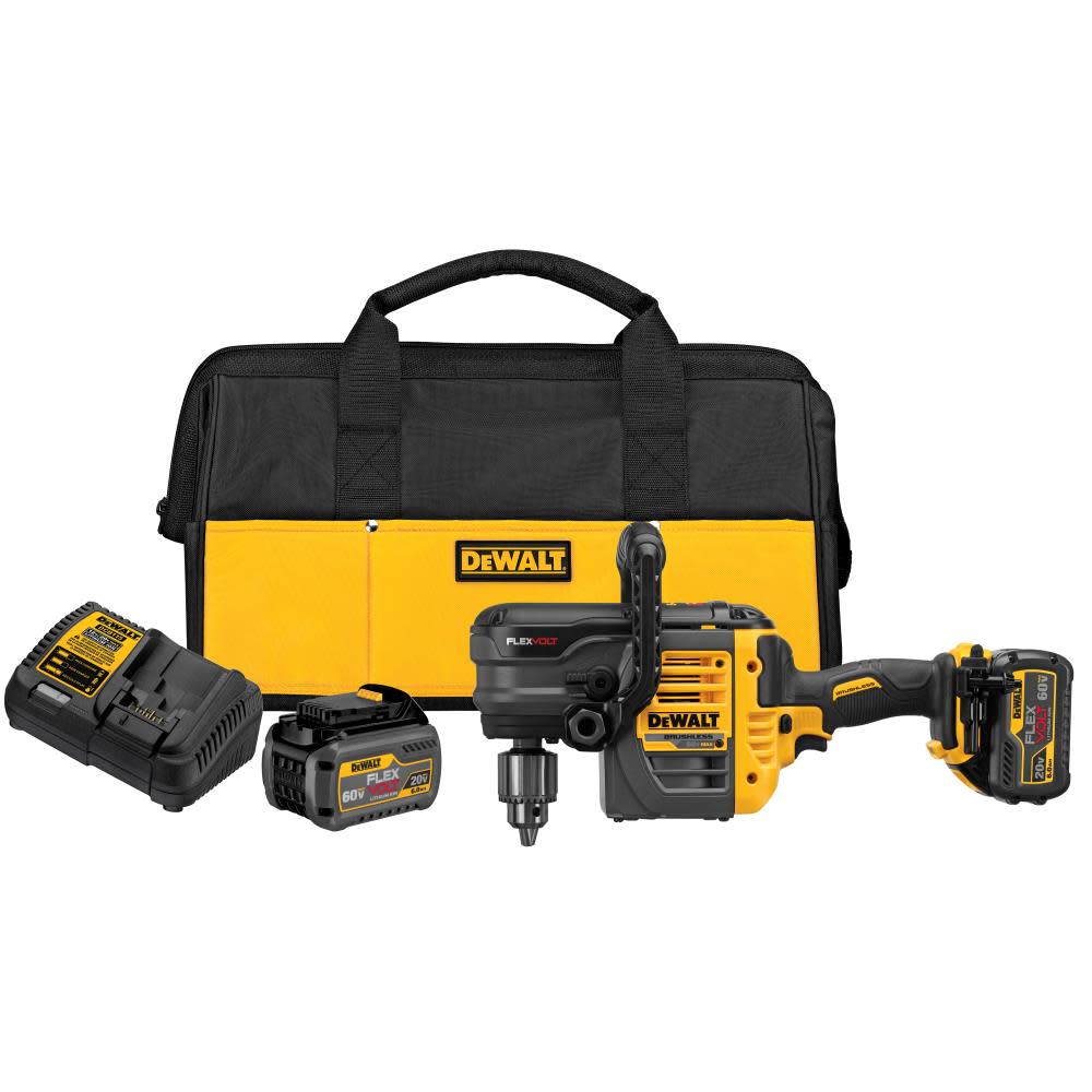 DW FLEXVOLT 60V MAX* VSR Stud and Joist Drill Kit with E-Clutch System DCD460T2 from DW