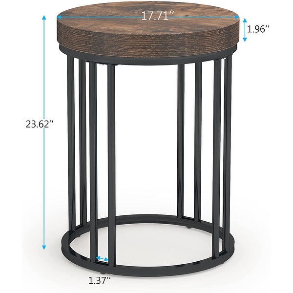 Side Table Modern Nightstand Round Side End Table Accent Coffee Table