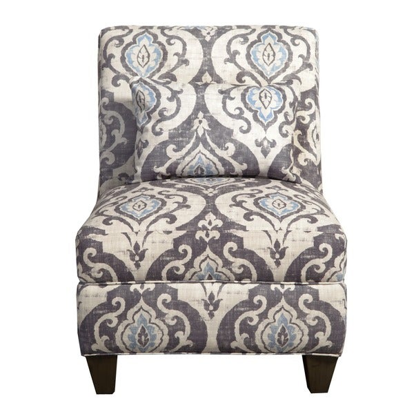 HomePop Blue Slate Large Accent Chair