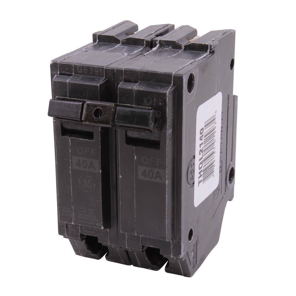 GE Q-Line 40 Amp 2 in. Double-Pole Circuit Breaker THQL2140