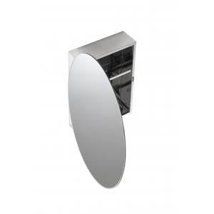 Croydex, Wall Mounted, Tay Oval, Stainless-Steel, Mirror Medicine Cabinet, - 17