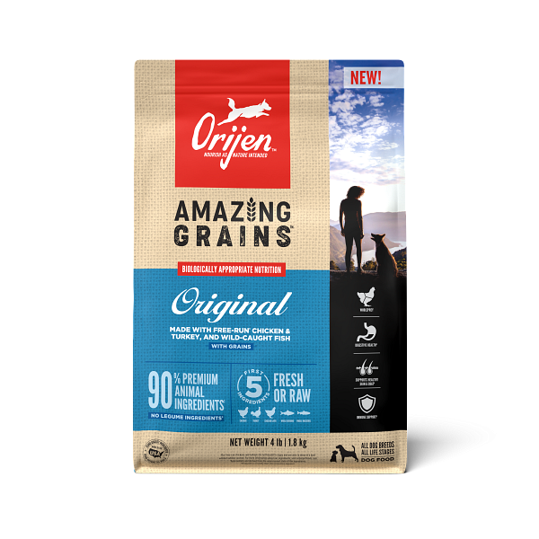 High Protein Amazing Grains Original Dry Dog Food;