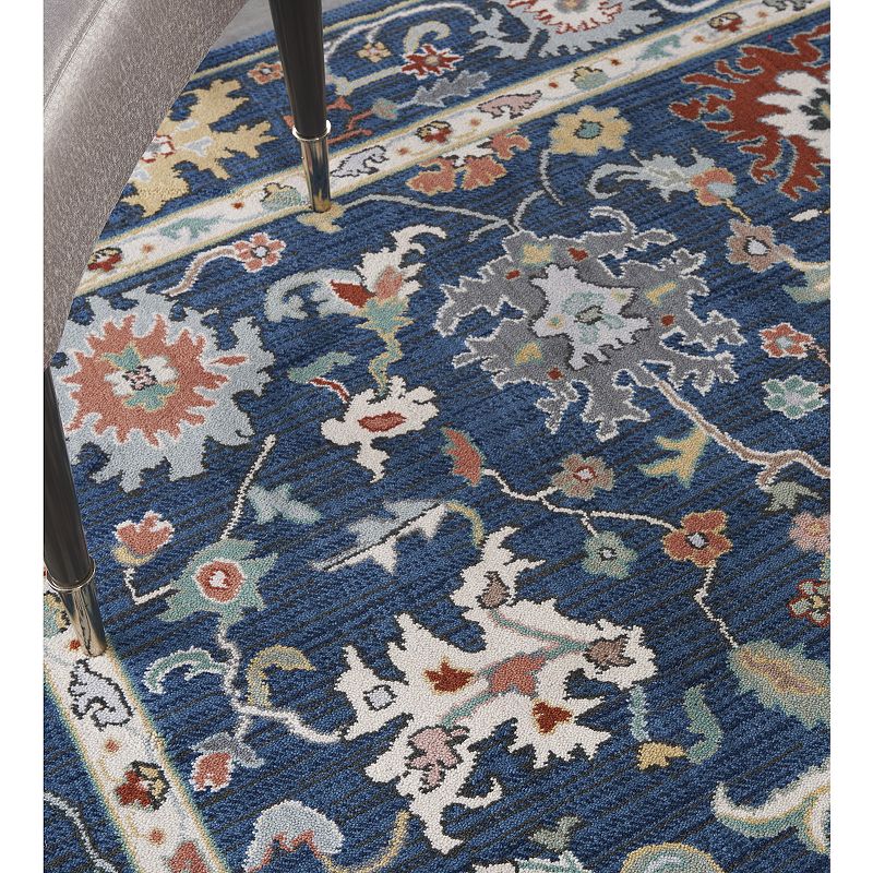 Nourison Parisa Bordered Bloom Wool Indoor Rug