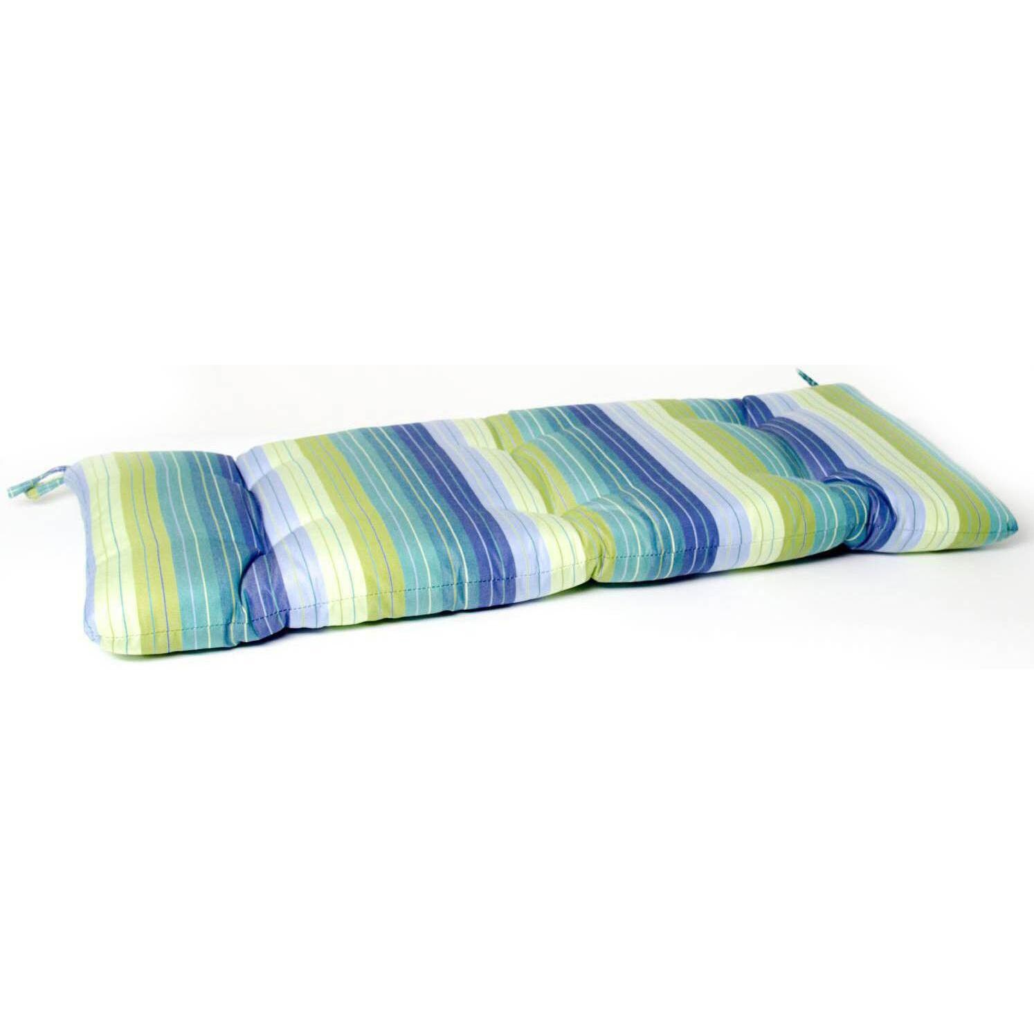 Sunbrella Seville Seaside Small Outdoor Replacement Bench Cushion By Signature