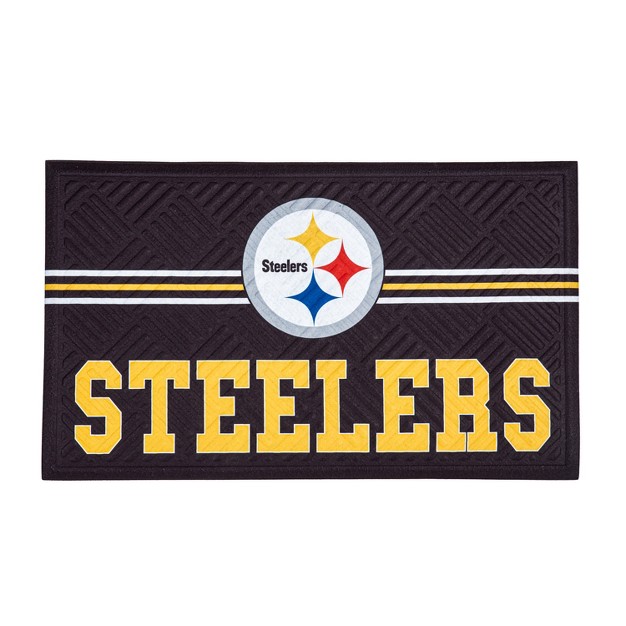 Embossed Mat Cross Hatch Pittsburgh Steelers