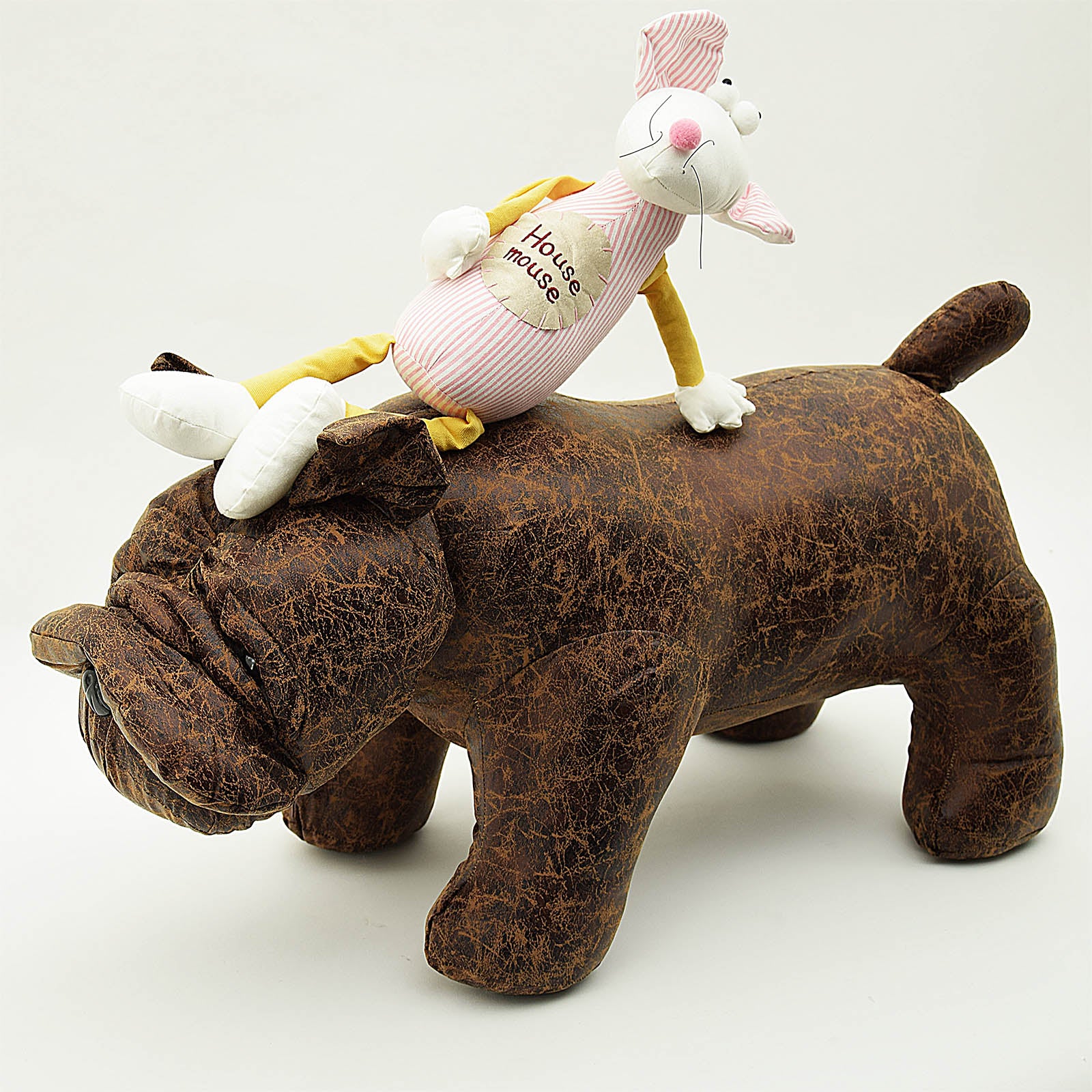 Cute Animal Bull-Dog Kids Stool T14406-1