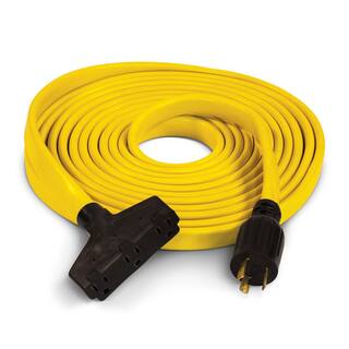 Champion Power Equipment 25 ft. 30 Amp 125-Volt Fan-Style Flat Generator Extension Cord 100436