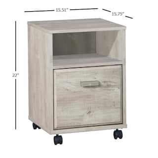 SAINT BIRCH Elma Washed Gray Pedestal File Cabinet SBEL4109MFWG