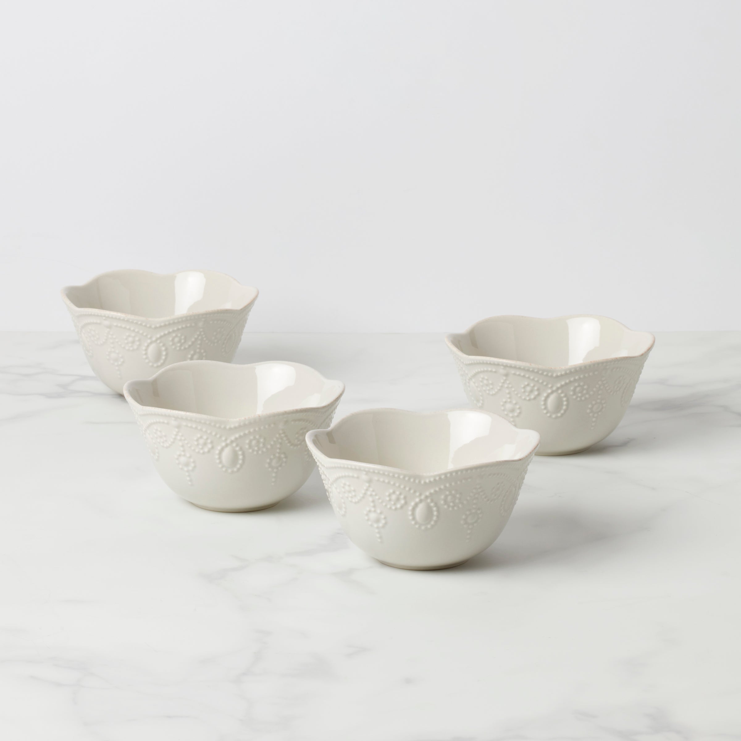 French Perle Fruit Bowls, Set of 4