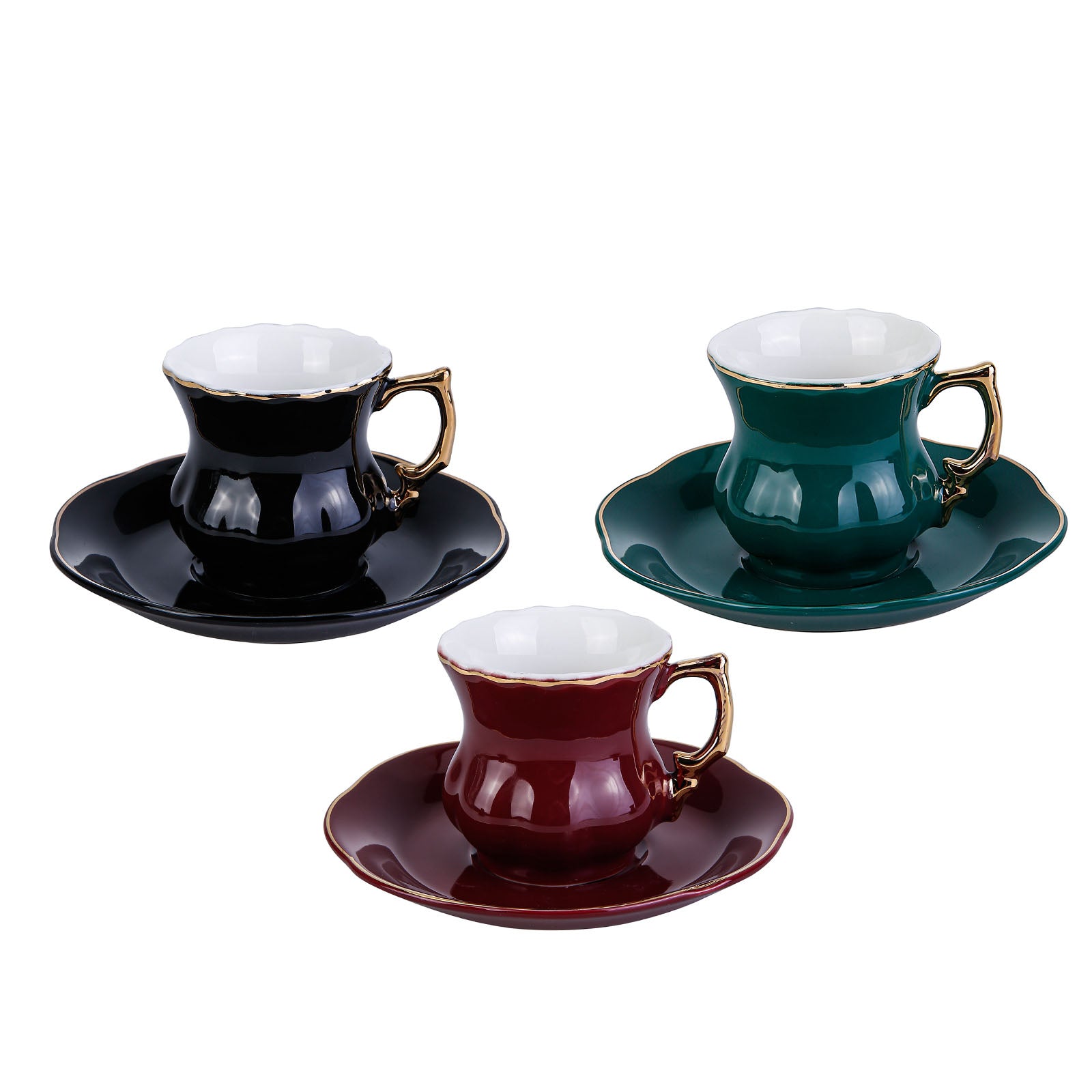 Karaca 3 Color 1 Set Set Of 6 Coffee Set 153.03.07.8694