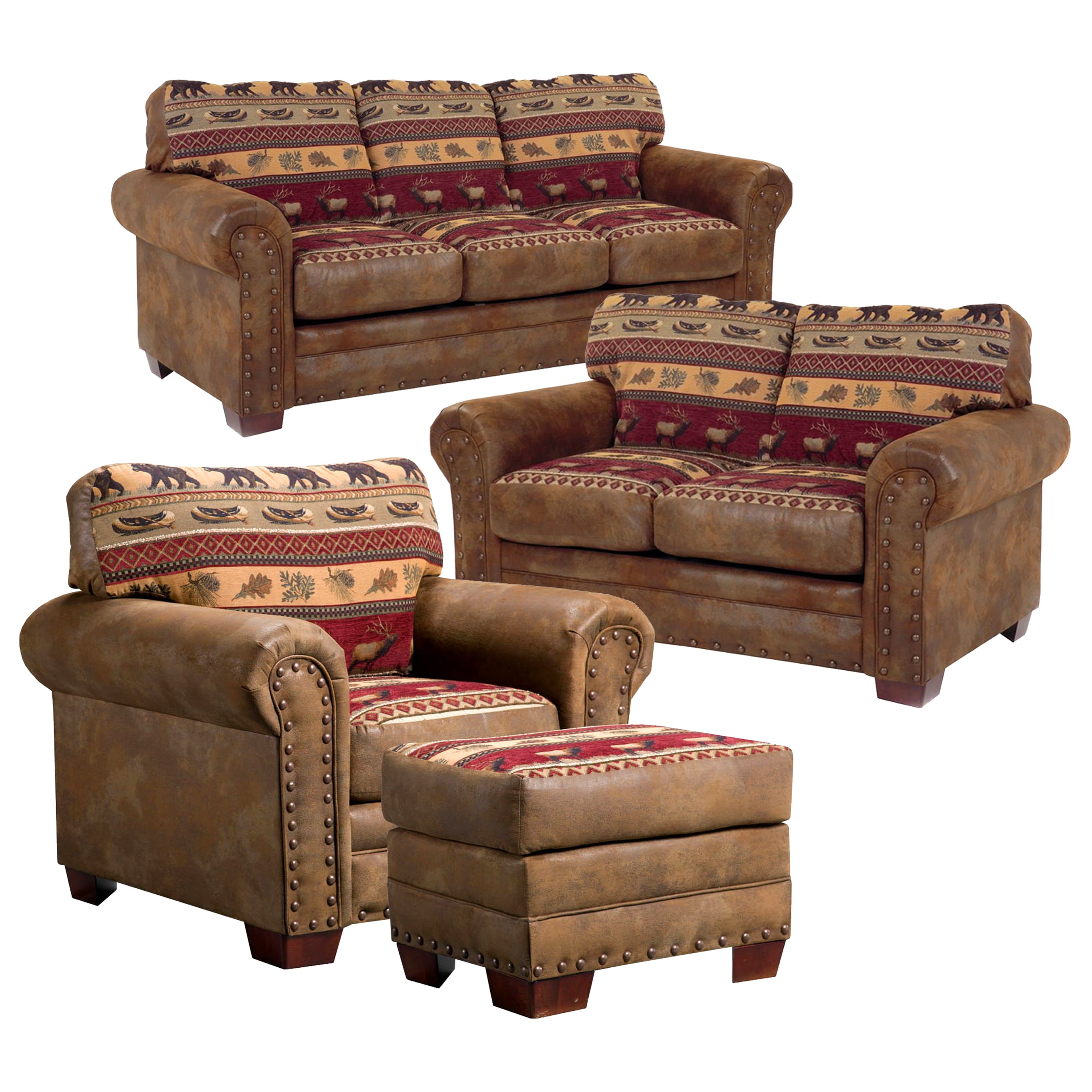 American Furniture Classics Model 8500-10K Sierra Lodge 4-Piece Set