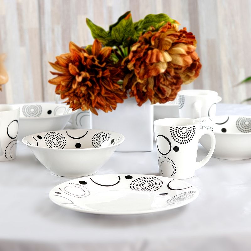 Gibson Everyday Modern Times 12 Piece Dinnerware Set