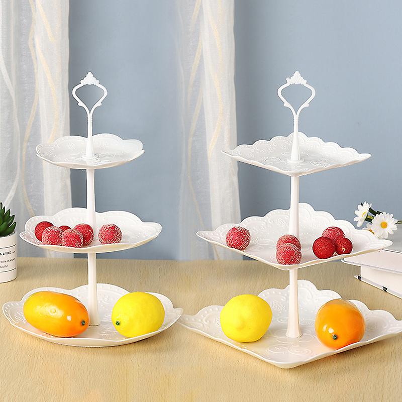 Detachable 3 Tier Cake Stand European Style  Pastry Cupcake Fruit Plate Serving Dessert Holder Wedding Party Home Decoration