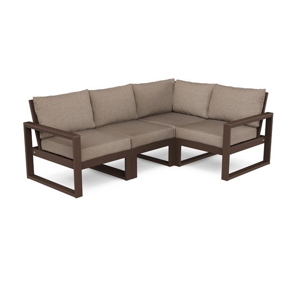 POLYWOOD EDGE 4Piece Modular Deep Seating Set