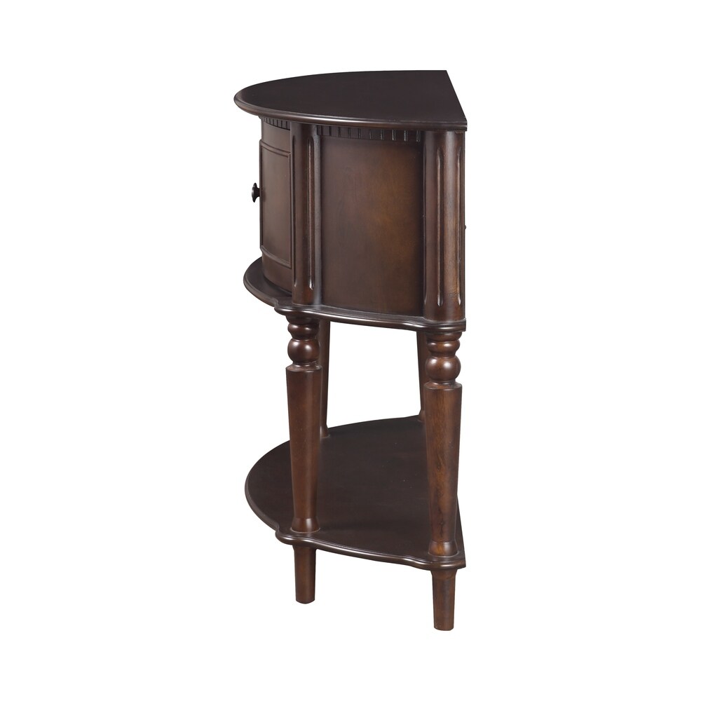 Brown Traditional Entryway Console Table