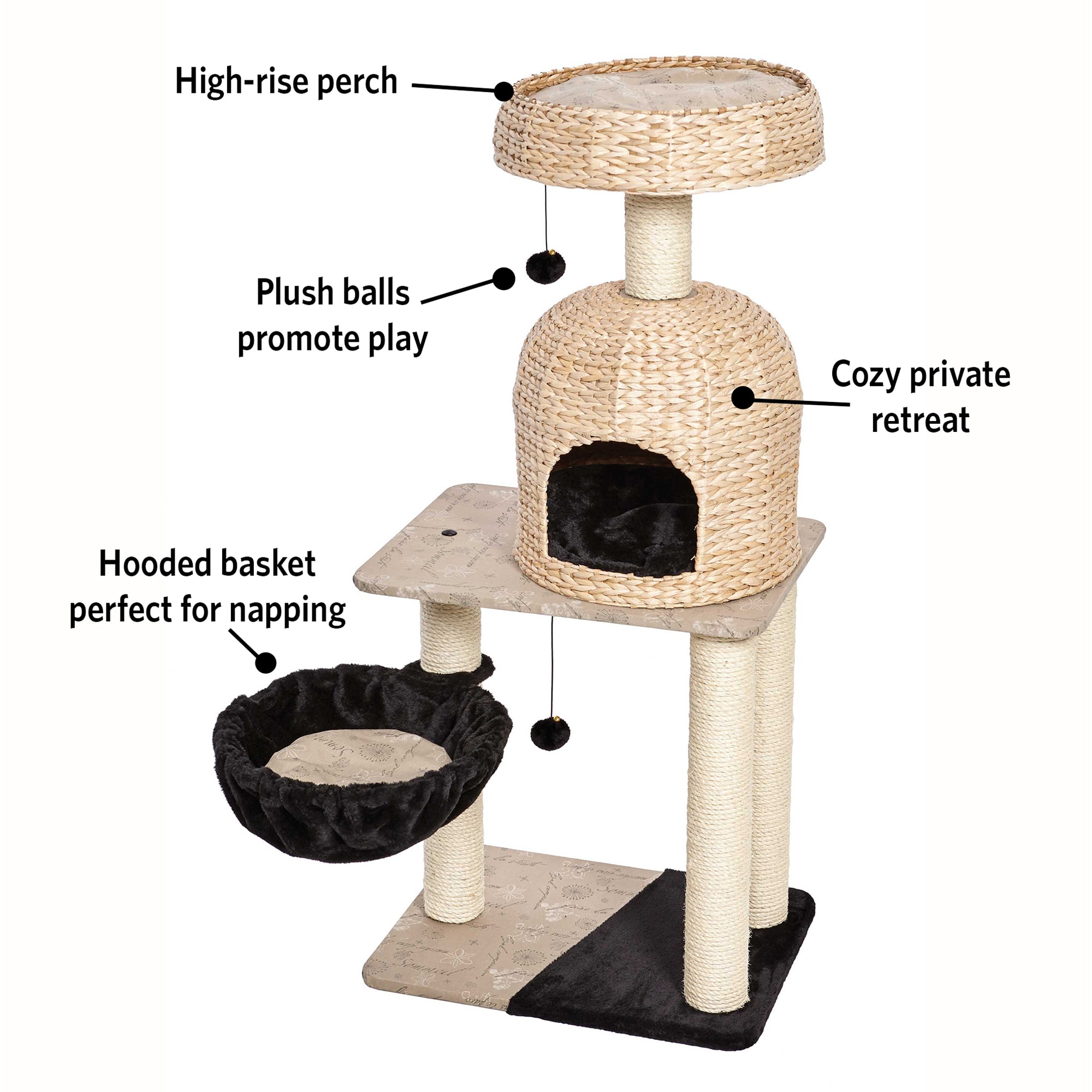 Midwest Feline Nuvo Nest Cat Tree， 51.75