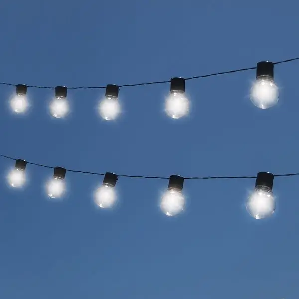 SOCIALITE Solar Powered LED Patio Bulb String Lights