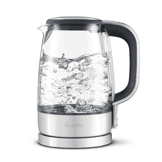 Breville 56oz The Crystal Clean Glass Electric Kettle Bke595xl