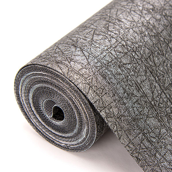 Nagano Black Distressed Texture Wallpaper from the Warner XI Collection