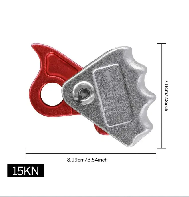 15kn Riser Adjuster Rope Grab Ascender (Fits 9mm   12mm) for Rock Climbing Protection Rescue