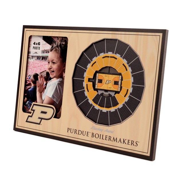 X 6 quot Ncaa Purdue Boilermakers Basketball 3d Stadiumviews Picture Frame