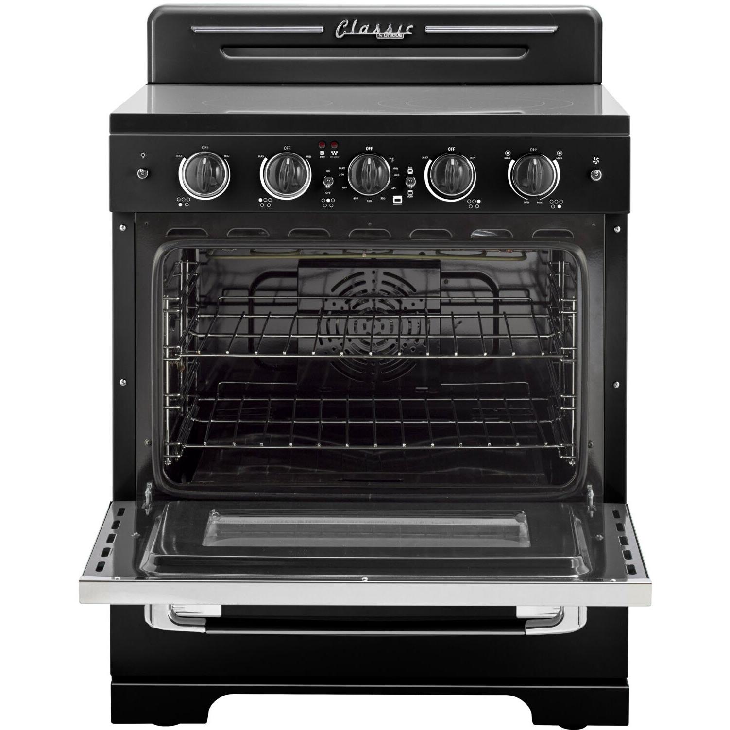 Unique Appliances 30-inch Freestanding Electric Range with Convection Technology UGP-30CR EC B