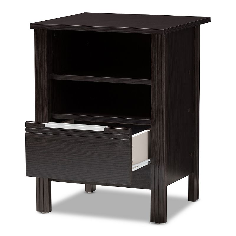 Baxton Studio Hamish Espresso Nightstand