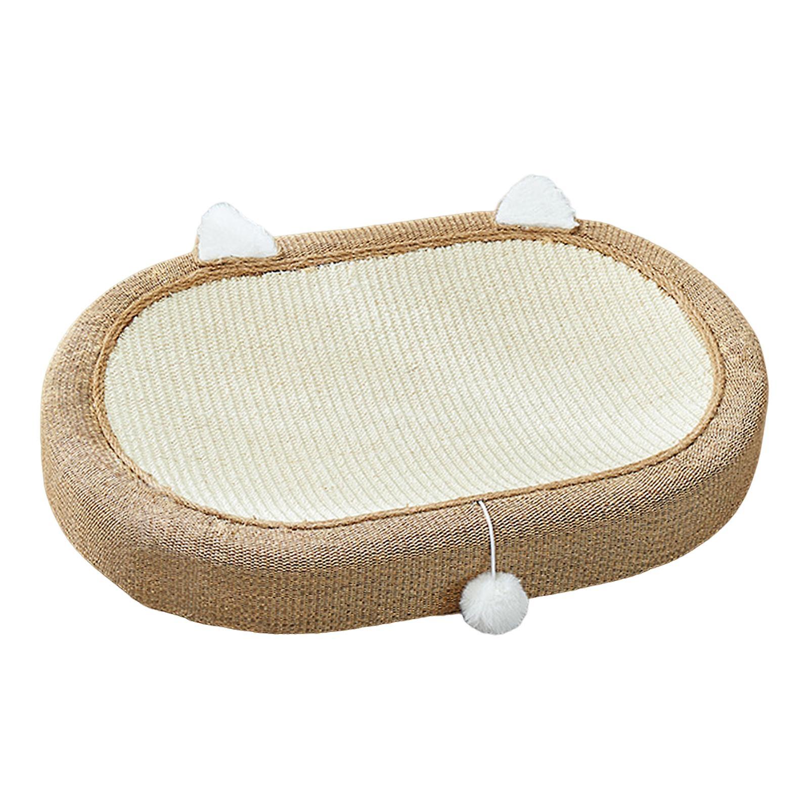 Cat Scratcher Sisal Furniture Protector Non Slip Grinding Claw Portable Nest Half Sisal Cat