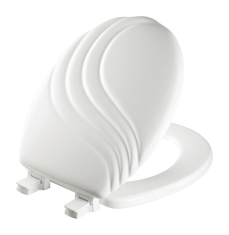 TOILET SEAT SWIRL WH