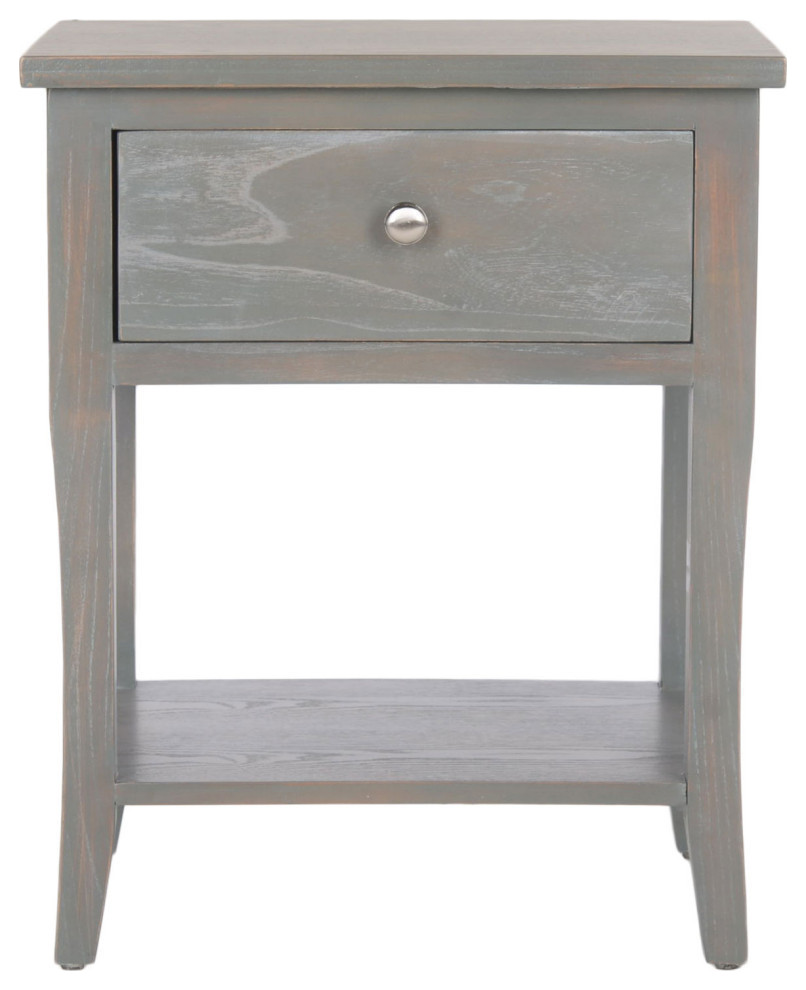 Janalyn End Table With Storage Drawer  Ash Gray   Farmhouse   Side Tables And End Tables   by Rustic Home Furniture Deco  Houzz