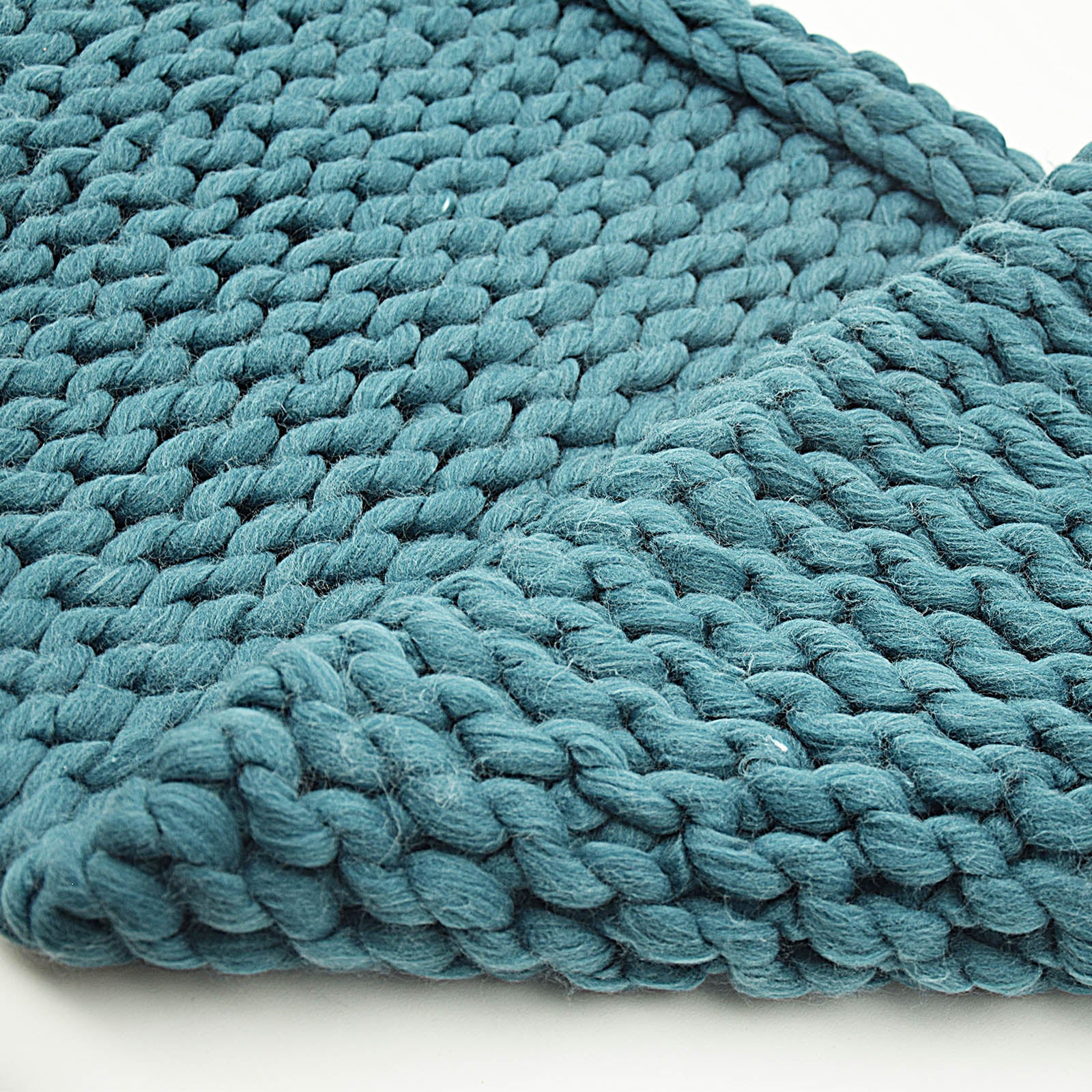 Handmade Chunky Throw Blanket  093A-004-Green