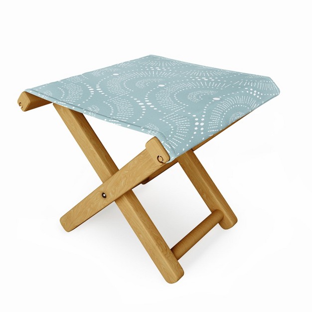 Heather Dutton Rise And Shine Mist Folding Stool Deny Designs