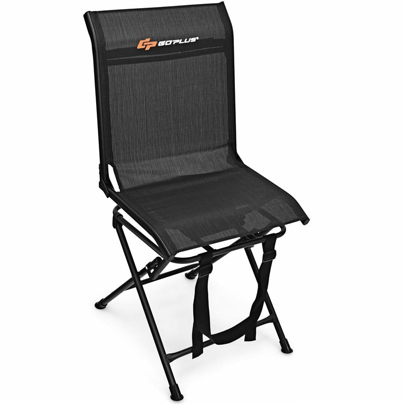 360 Degree Swivel Foldable Hunting Blind Chair with Mesh Backrest