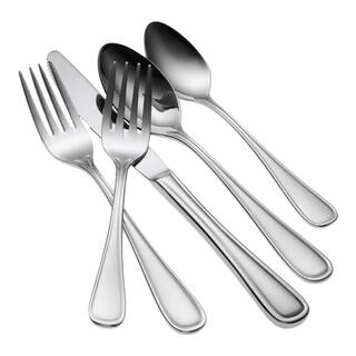 Oneida New Rim Silver 1810 Stainless Steel European Table Fork (12-Pack) T015FDIF