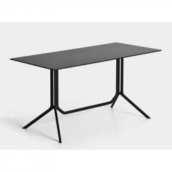 Table haute extérieure Poule KRISTALIA 4 personnes aluminium / fenix