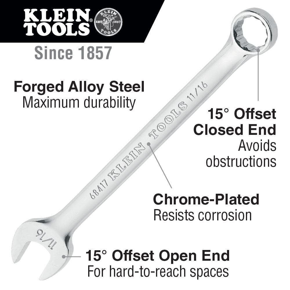 Klein Tools 9 Piece Combination Wrench Set 68402 from Klein Tools