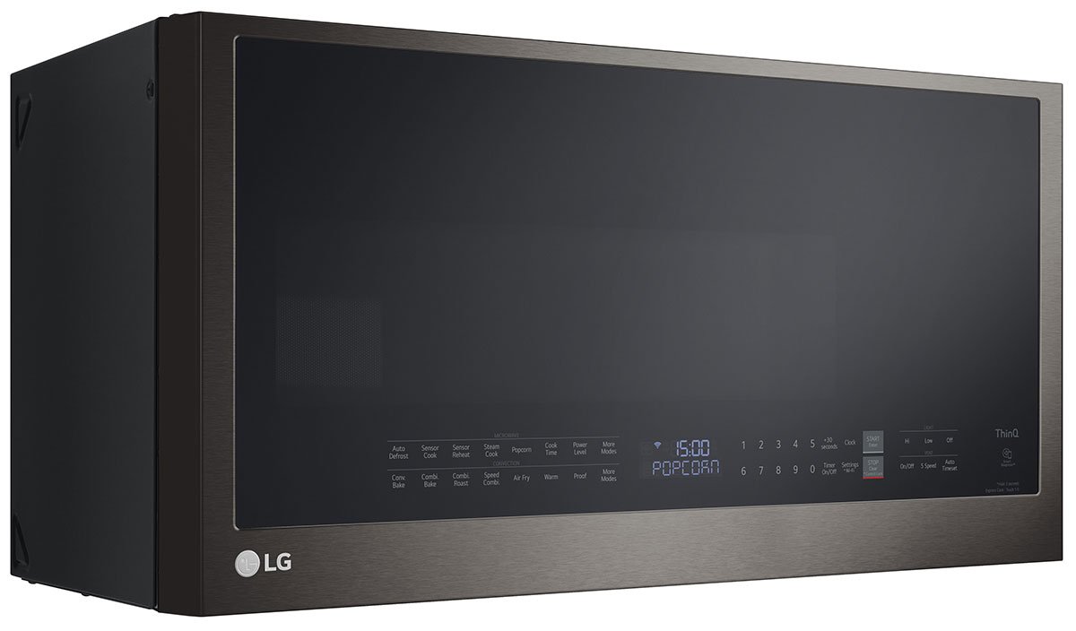 LG 1.7 Cu. Ft. PrintProof Black Stainless Steel Wi-Fi Enabled Over-The-Range Convection Microwave Oven With Air Fry